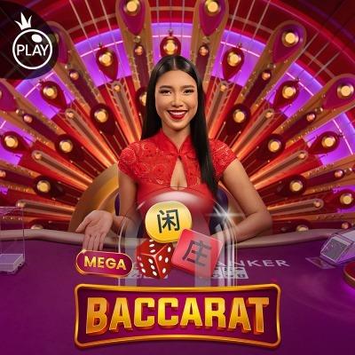 Mega Baccarat live casino game